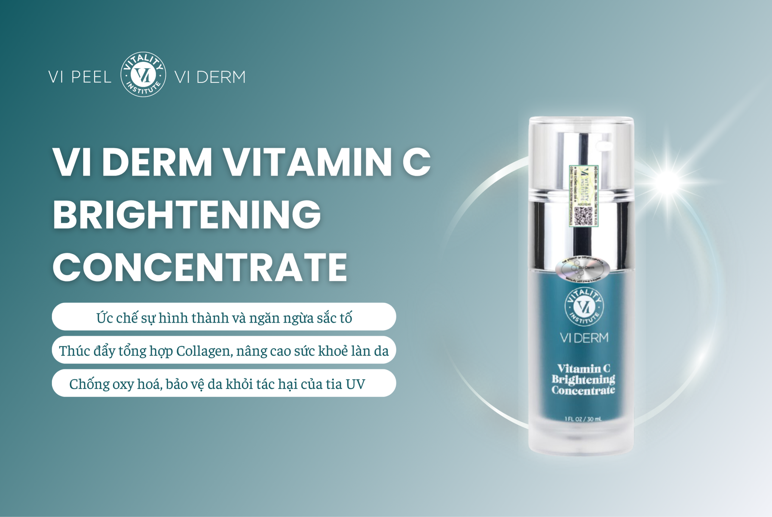 Tinh Chất Làm Sáng Khỏe Da VI Derm Vitamin C Brightening Concentrate